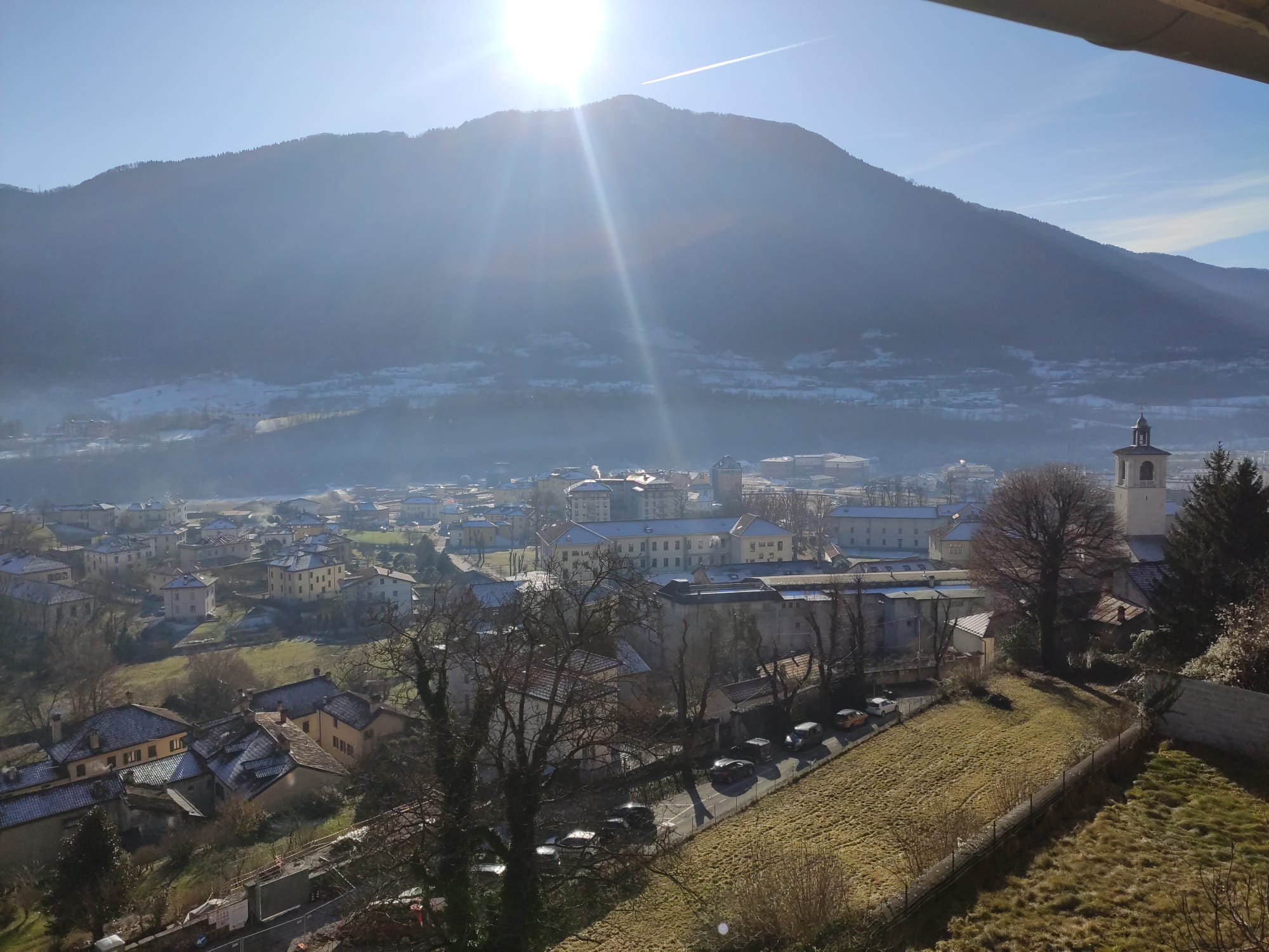 Feltre sotto scacco dello smog, a causa dell'inversione termica