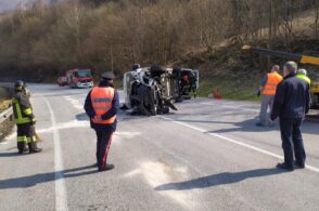 Il furgone carico di mascherine si ribalta: incidente in Sinistra Piave