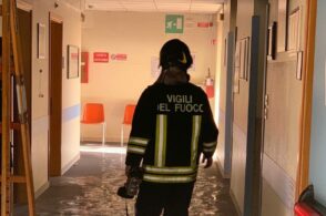 Fulmine su Casa Bellati a Feltre: intervengono i Vigili del fuoco