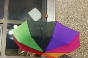 “Belluno città delle rondini”, installato un ombrello “anti guano” sotto i portici