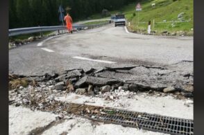 Ancora forti piogge: la strada sul Giau ferita dal nubifragio