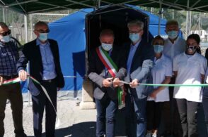 Taglio del nastro al drive-in di Caprile: un presidio in più per le vaccinazioni