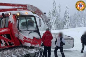 In 9 bloccati dalla neve: tra loro anche un bambino. Interviene il Soccorso alpino