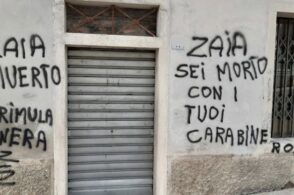 Minacce di morte a Zaia e ai Carabinieri: scritte shock a Cesiomaggiore