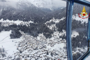 Dolomiti dall’alto: Vigili del fuoco e Arpav monitorano le zone valanghive