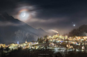 La Nasa a Pieve: una foto cadorina per spiegare la corona lunare