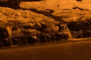 Strade come fiumi, torrenti in salita: la situazione pioggia preoccupa in Alpago