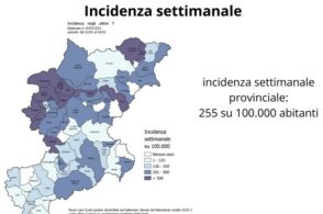 Incidenza dei contagi, metà provincia in “zona rossa”