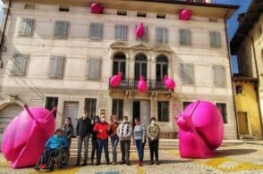 Chiocciole giganti sul Palazzo delle Contesse: è “Arte fuori dal Comune”