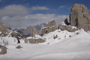 Maltempo: coda d’inverno con la neve, ad Arabba -6