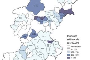 Mappa del contagio, salgono a 29 i Comuni senza coronavirus