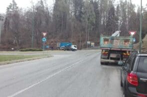 Nuova rotonda di ingresso in Nevegal, partiti i lavori