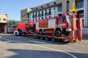 Incendi in Calabria, in aiuto anche i pompieri bellunesi