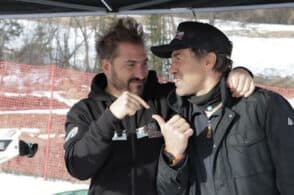 Alvaro Dal Farra, Kristian Ghedina e la sfida di velocità sulla neve