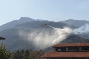 Ancora fuoco a Soffranco e sopra Fortogna. Spento un principio d’incendio a Codissago