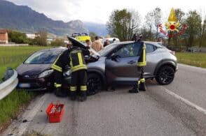 Scontro a Meano, tre i feriti