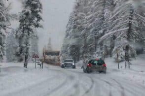 Neve abbondante sul controesodo, rischio paralisi per Alemagna e altre strade