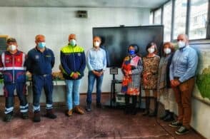 Una nuova lavagna interattiva per il centro accoglienza dei profughi ucraini