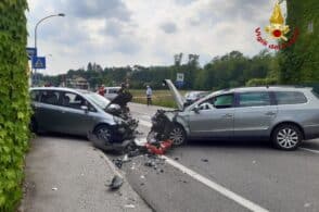 Schianto all’incrocio di Salce, tre feriti
