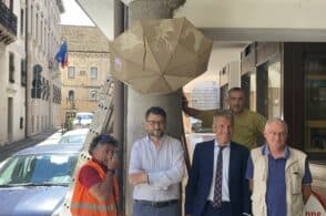 Ombrelli antiguano per Belluno città delle rondini