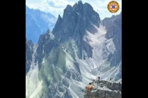 Si schianta col parapendio sulla Piccolissima di Lavaredo: illeso