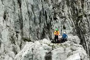 Notte in parete e sotto la tempesta: recuperata una coppia di alpinisti