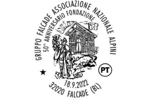 50. anniversario: annullo filatelico dedicato agli Alpini di Falcade