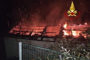 Incendio nella notte: a fuoco un rustico a Borgata Berti