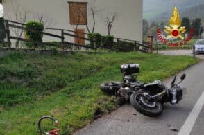 Sbandata e incidente alla Secca, due centauri finiscono all’ospedale