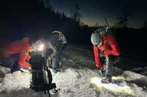 Suem in Nevegal: formazione notturna con 12 gradi sotto lo zero