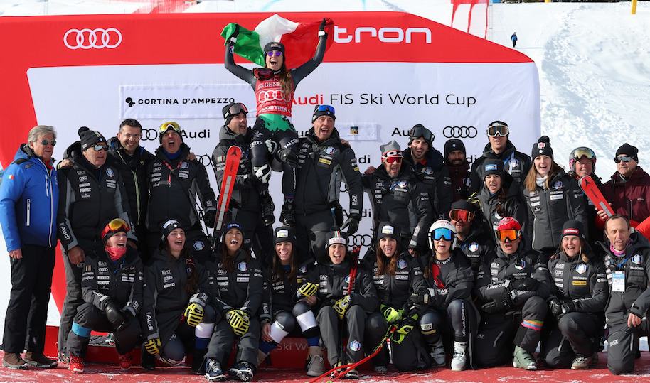 Goggia è ancora la regina di Cortina: terzo trionfo sull’Olympia delle