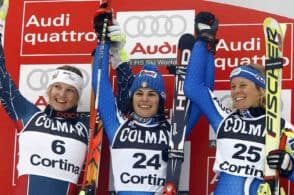 Coppa del mondo: le campionesse della velocità ai piedi delle Tofane