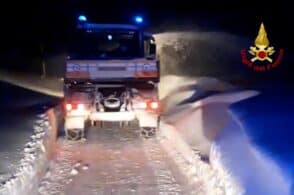 Intrappolato dalla neve sul Giau: lo salvano i Vigili del fuoco