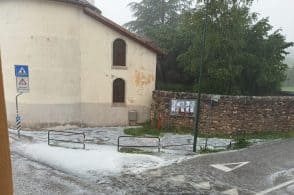Vento forte e grandine, mezz’ora di inferno a Belluno