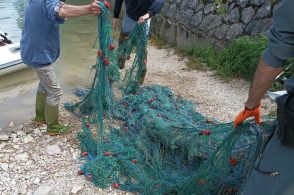 Centinaia di metri di rete nel lago di Santa Croce. Scoperta una banda di bracconieri di pesce