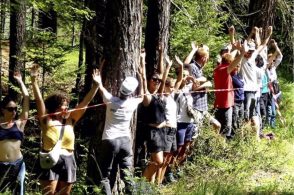 Nuovo flashmob ambientalista: «Zaia peggio di Vaia»