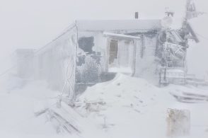 Bufera di neve e temperature giù, imbiancate le Dolomiti
