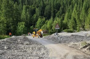 Via i detriti, riaperta la strada del Duran