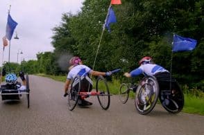 Staffetta paralimpica Cortina-Parigi “oltre i confini della disabilità”