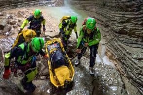 Doppio infortunio in forra: impegnativa esercitazione per il Soccorso alpino