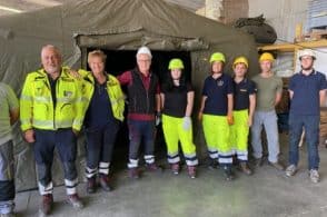 Dalle tende ai droni: dimostrazione pratica di Protezione civile a Lambioi