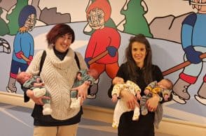 La montagna che non si spopola: due coppie di gemelli nati in 72 ore