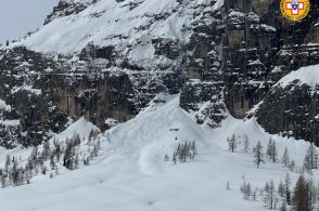 Valanga sulla Croda da Lago, travolti due scialpinisti