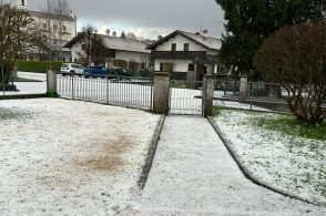 Grandinata tra Salce e Limana: un quarto d’ora di inferno