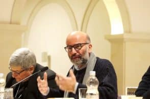 Il priore della comunità monastica di Bose a Belluno