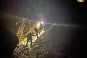 Solo e al buio in Tofana, il Soccorso alpino recupera di notte un 36enne di Rovigo