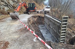 Sistemazione della strada di Caiada, partiti i lavori