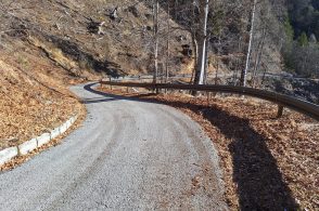 Sistemazione della strada di Caiada, concluso l’intervento 
