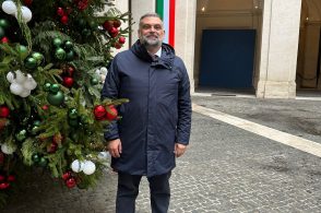 Nove alberi dalle Dolomiti illuminano Roma