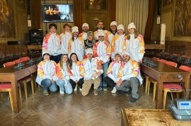 A Palazzo Rosso i tedofori bellunesi accendono emozioni